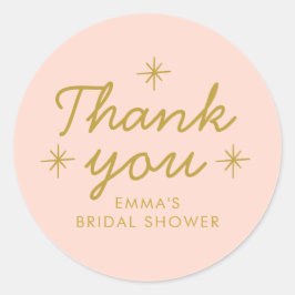パステルピーシー手書きブライダルシャワー ラウンドシール