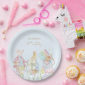 パステルピーターザラビットアンドフレンズ誕生日 ペーパープレート (パーティー)