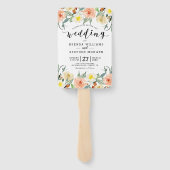 パステルピーチの花縁ど ハンドファン (裏面)