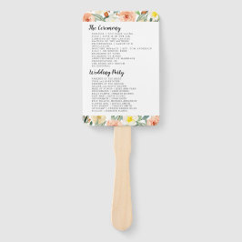 パステルピーチの花縁ど ハンドファン