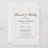 パステルピーチアンドクリームジオメトリックブライダルブランチ (正面)