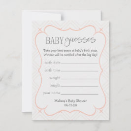 パステルピーチアンドクリームジオメトリックベビーゲス