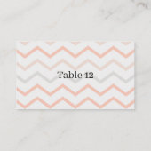 パステルピーチアンドクリームジオメトリック プレイスカード (裏面)