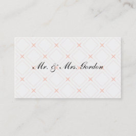 パステルピーチアンドクリームジオメトリック プレイスカード