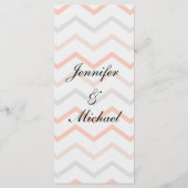 パステルピーチアンドクリームジオメトリック メニュー (裏面)