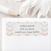 パステルピーチアンドグレージグザグザグ ラベル (インサイチュ)