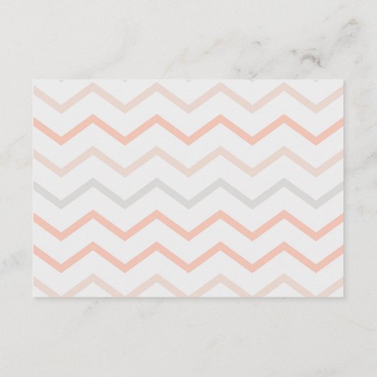 パステルピーチアンドグレージグザグディスプレイシャワー エンクロージャーカード (裏面)