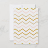 パステルピーチアンド金ゴールドブライダルブランチ招待状 (裏面)