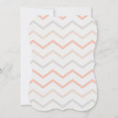 パステルピーチクリームジオメトリック結婚式招待状 招待状 (裏面)