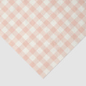 パステルピーチジンガムバッファローチェックプレイドパターン 薄葉紙 (詳細)
