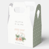 パステルピーチバラフローラバンチエイジ誕生日 フェイバーボックス (オープン)