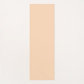 パステルピーチ無地のカラー |クラシック |エレガント | ヨガマット (正面)