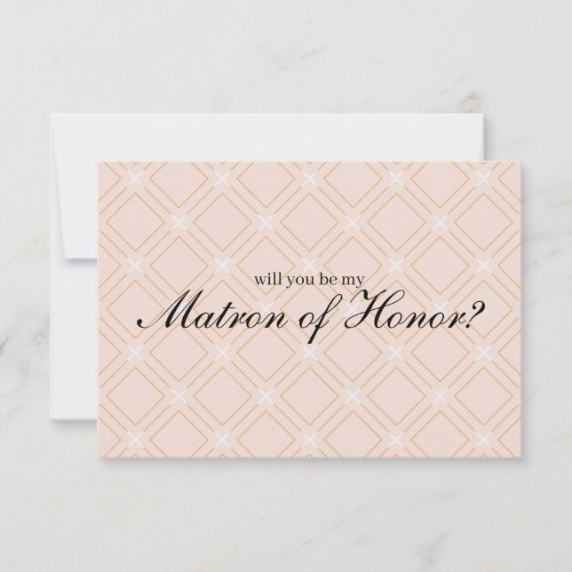 パステルピーチ金ゴールドが私の名誉のマトロン (正面)