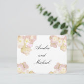 パステルピーチ&クリームフラワーの結婚式招待状 招待状 (スタンド正面)