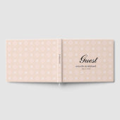 パステルピーチ&金ゴールド幾何学模様 ゲストブック (全面)