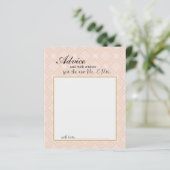 パステルピーチ&金ゴールド幾何学的アドバイスカード (スタンド正面)