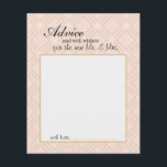 パステルピーチ&金ゴールド幾何学的アドバイスカード<br><div class="desc">Just Peachyコレクションは、あなたの文房具におもしろいのソフトカラーのtouchを追加する。あなたのイベント詳細で私たちの豪華な文房具をパーソナライズ簡単かつ迅速に、単にボタンを押すカスタマイズだけ。裏面コーディネートも含む。お客様のイベントコレクションを完了するための一致アイテムは当社のZazzleストアで利用可能！</div>