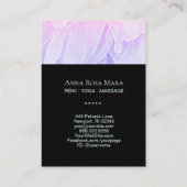 *~*パステルピーニーヨガマッサージ霊気ロータスヒーラー 名刺 (裏面)