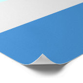 パステルピープルミントングレーブルーカラーブロック ポスター (角)