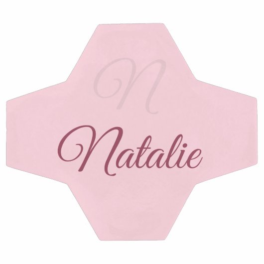 パステルピ無地のンクモノグラムの色 サッカーボール (フラット)