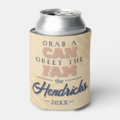 パステルファミリー懇親会引用文設計クーラーボックス 缶クーラー (缶正面)