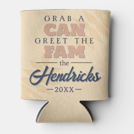 パステルファミリー懇親会引用文設計クーラーボックス 缶クーラー (正面)