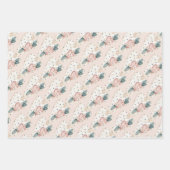 パステルファンシーハートバレンタイン ラッピングペーパーシート (正面2)