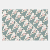 パステルファンシーハートバレンタイン ラッピングペーパーシート (正面3)