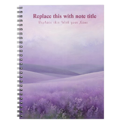 パステルファンシーフローラノート ノートブック (正面)