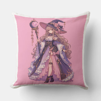 パステルファンタジーピクセルウィッチガール クッション