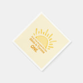 パステルファーストのまわりにトリップザサンバースデーパーティー スタンダードカクテルナプキン (角)