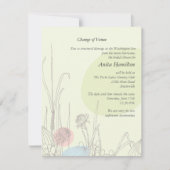 パステルフィールドズが会場の変更発表 招待状 (正面)