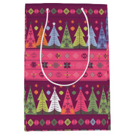 パステルフェアアイルクリスマス1 ミディアムペーパーバッグ