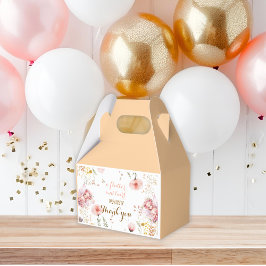 パステルフェアリーの花の庭でのティーパーティーの誕生日 フェイバーボックス