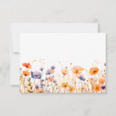 パステルフェアリーファースト魔法誕生日写真 サンキューカード (裏面)