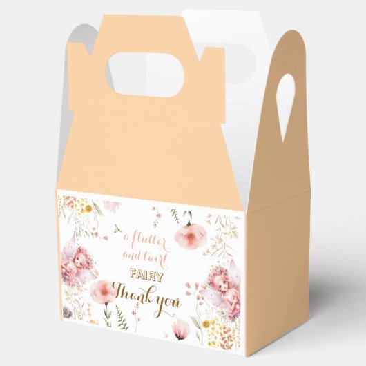 パステルフェアリーフローラガーデンティーパーティー誕生日 フェイバーボックス (オープン)