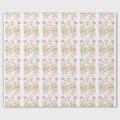 パステルフェアリーフローラガーデンティーパーティー誕生日 ラッピングペーパー (フラット)