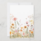 パステルフェアリーフローラガーデンティーパーティー誕生日 招待状 (裏面)