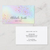 パステルフェイクカラーのグリッター 名刺 (正面/裏面)