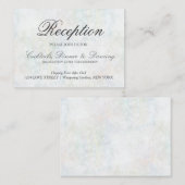 パステルフェイクレインボー《写真》ぼけ味披露宴カード エンクロージャーカード (正面/裏面)