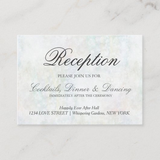 パステルフェイクレインボー《写真》ぼけ味披露宴カード エンクロージャーカード (正面)