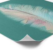 パステルフェザーミニマリストアート ポスター (角)