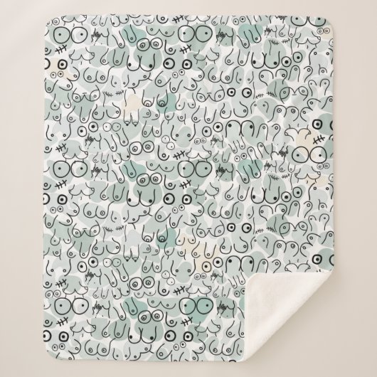 パステルフェミニスト シェルパブランケット (正面)