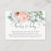 パステルフェミニンピンクブックスベビー エンクロージャーカード (正面)