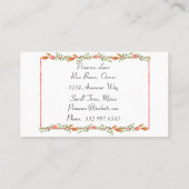 パステルフェミニンローズブド通話カード コーリングカード (裏面)