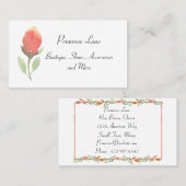 パステルフェミニンローズブド通話カード コーリングカード (正面/裏面)