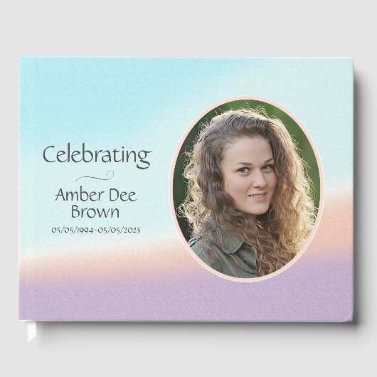 パステルフォトライフお祝い ゲストブック (正面)