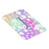 パステルフォリングハート パーソナライズされた マグネット (右側)