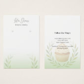 パステルフォージュカップケーキデザインカード (正面&裏面)