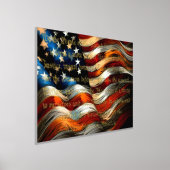 パステルフラッグスケッチプリアンブル金ゴールド 箔ポスター (レイダウン)